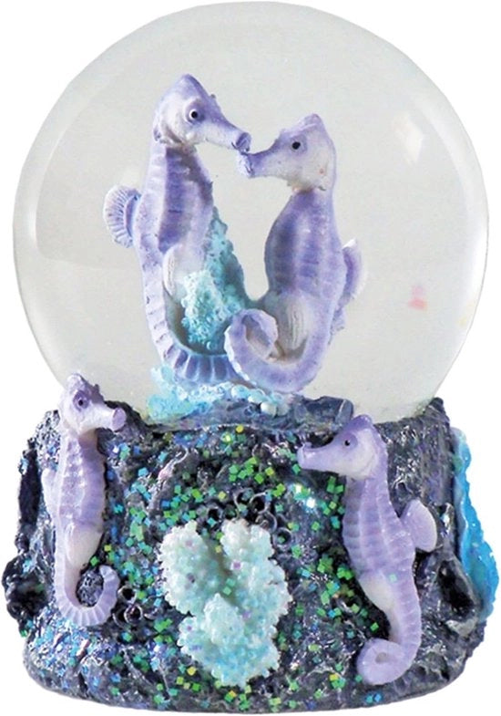 Globi Acquatici - Cavallo di Mare - Decorazione - 1 pezzo - Blu - Vetro di Epoxy