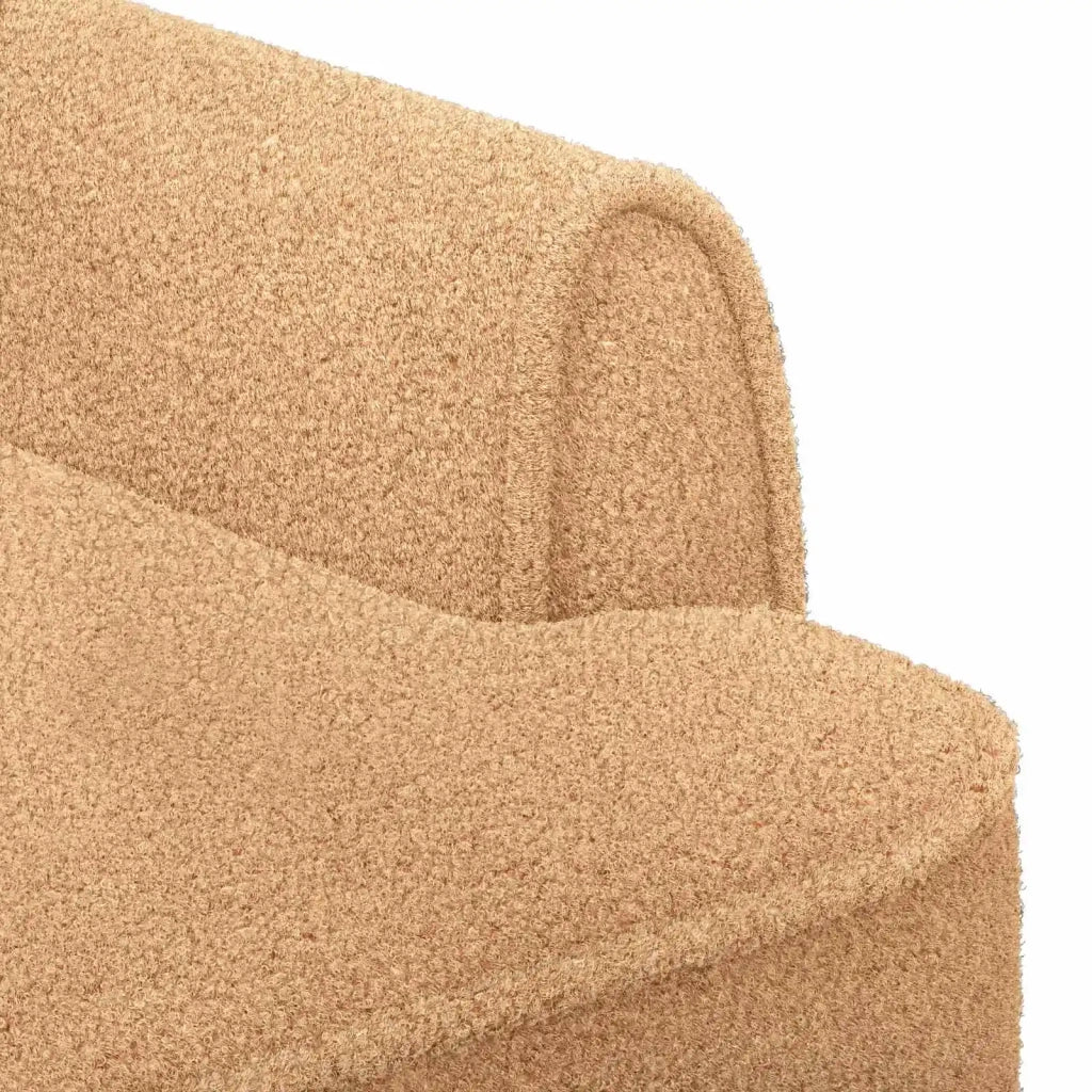 Loveseat con bottoni imbottiti Beige 117 x 67 x 77 cm Bouclé 42041827