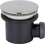 Doccia con scarico orizzontale - 90 mm - verniciato a cromatura