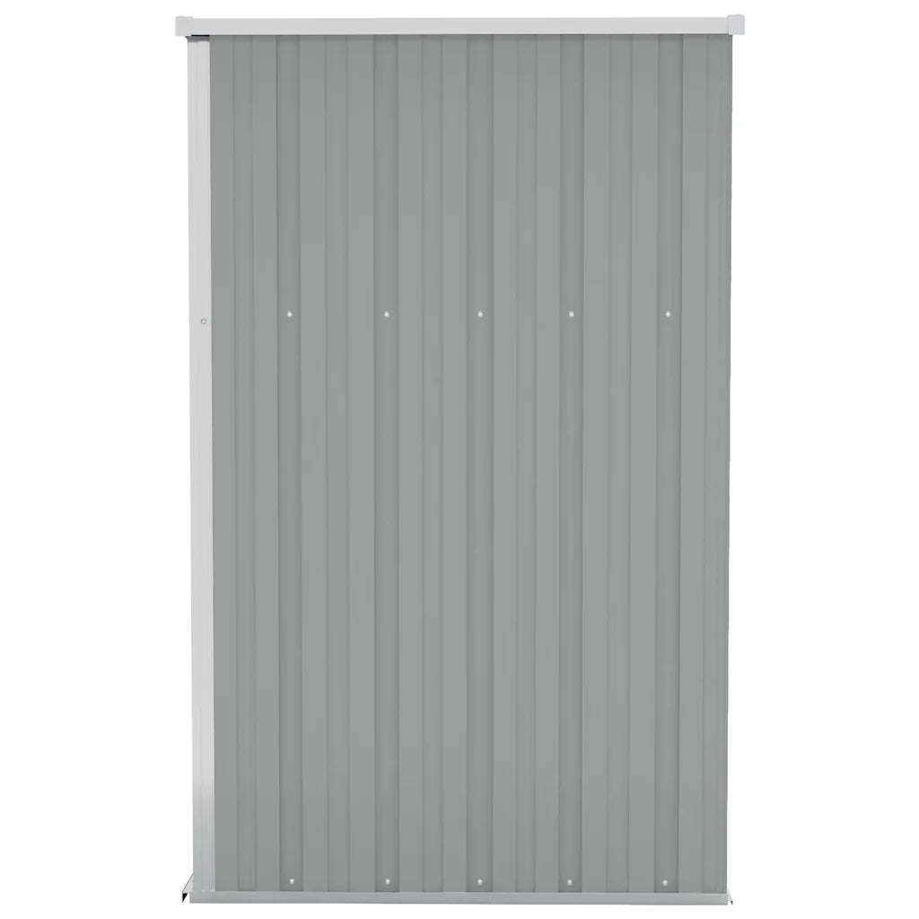 Capanno Giardino a Parete Grigio 118x100x178 cm Acciaio Zincato 316218