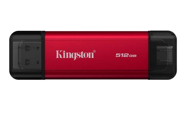 Ssd esterno 512gb portable usb+usb-c spsd/512gb kingston read:1050mb/s - write:950mb/s