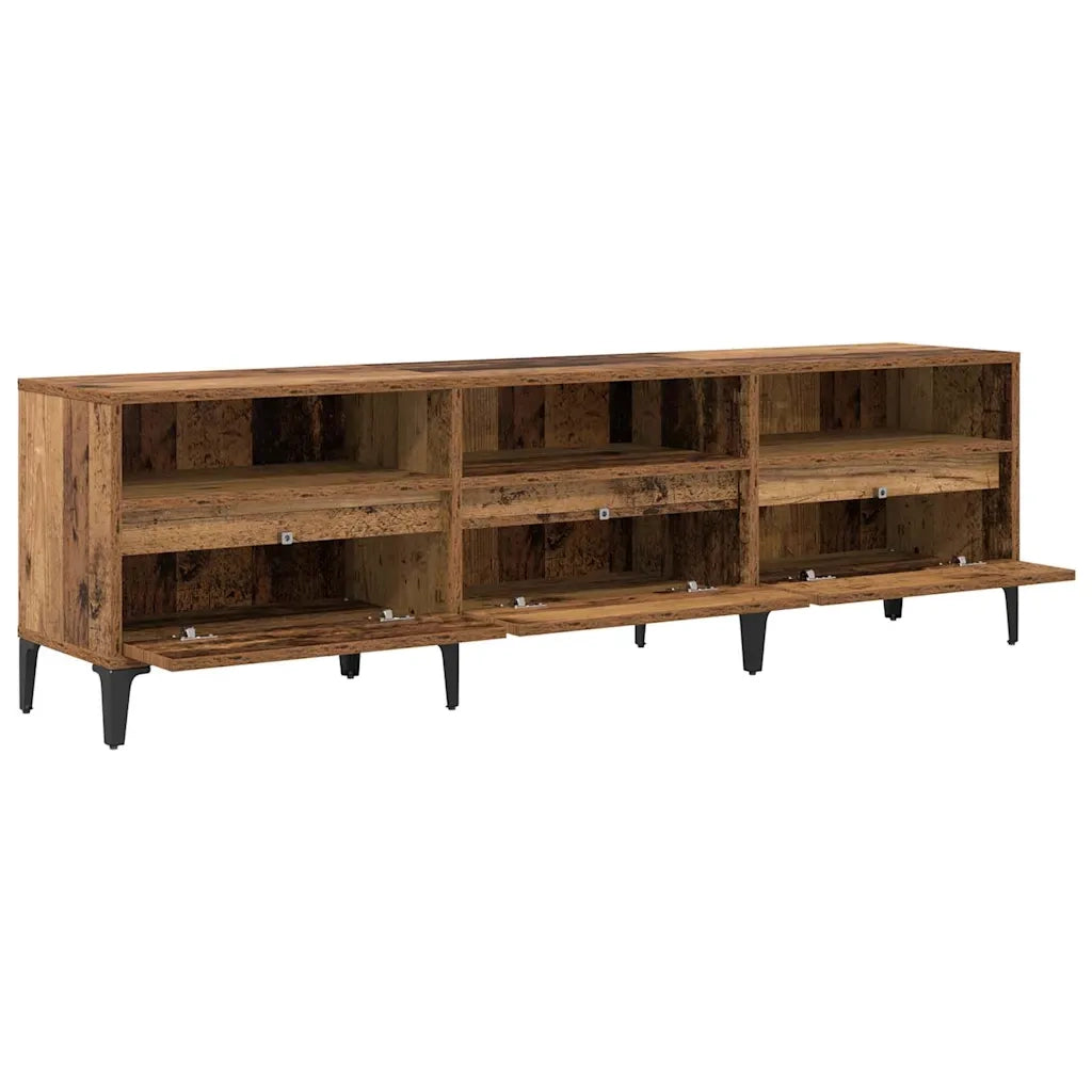 vidaXL Mobile TV Legno vecchio 150 x 30 x 44.5 cm Legno multistrato