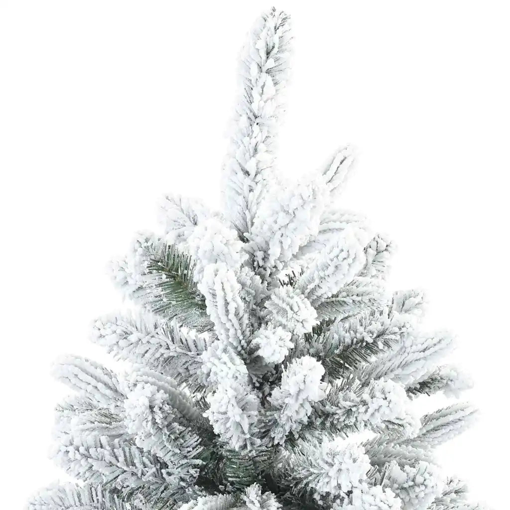 Albero di Natale Artificiale Snodato Foderato di Neve Bianco 42019319