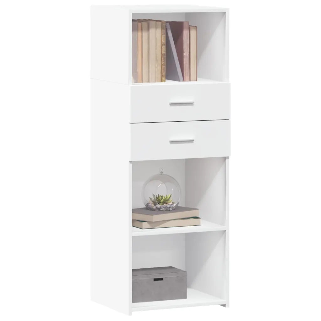 Credenza | Madia | Buffet da pranzo | Armadio da pranzo Bianca 45x42,5x124 cm in Legno Multistrato