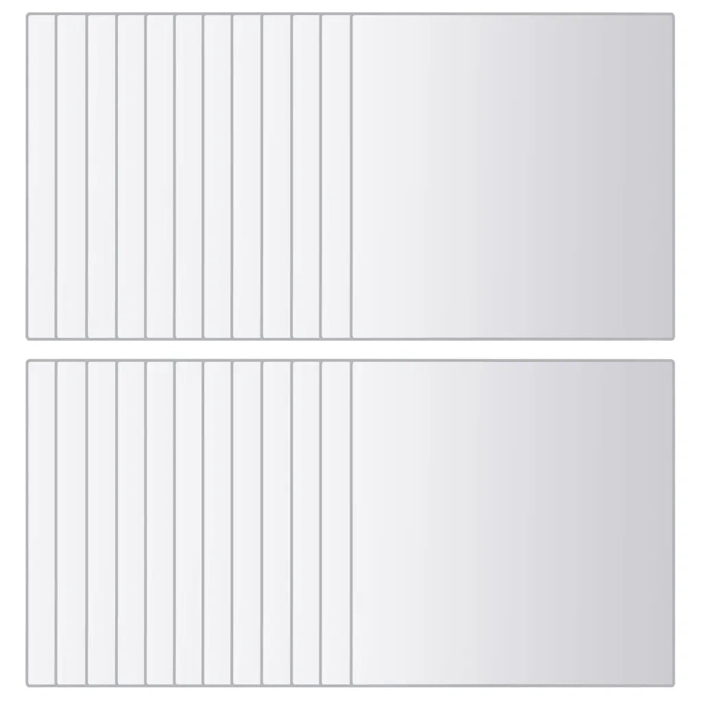24 Pz Piastrelle a Specchio Quadrate in Vetro 244462