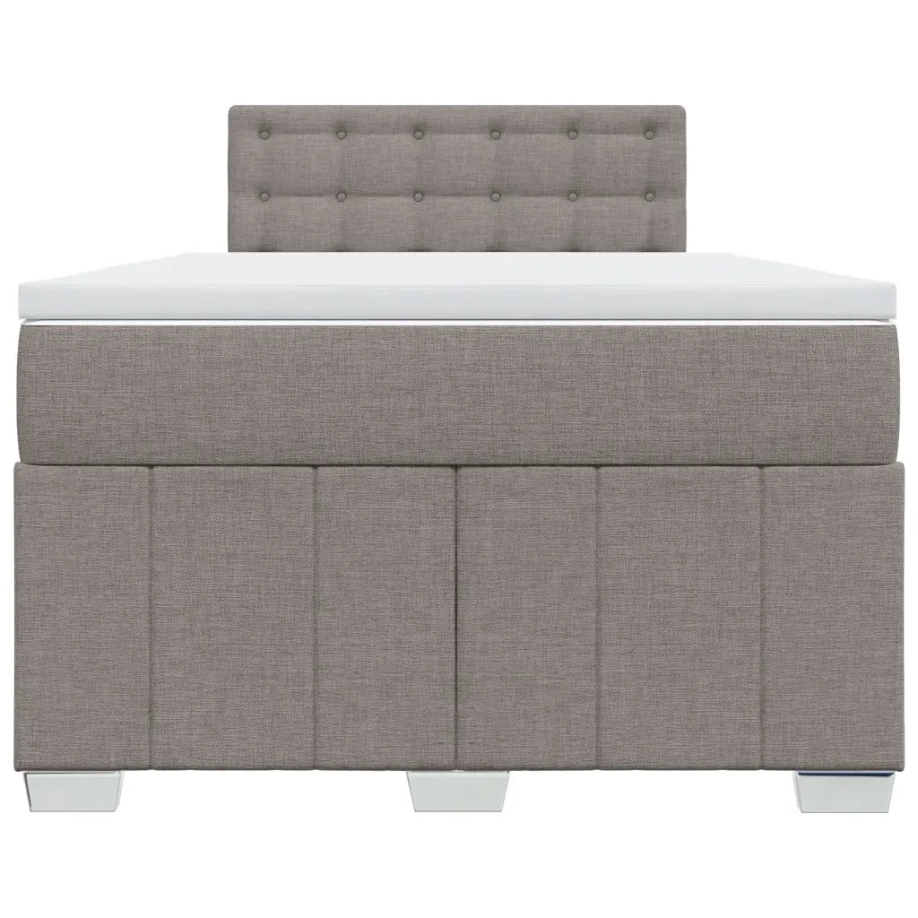 Giroletto a Molle con Materasso Tortora 120x190 cm in Tessuto 3287025