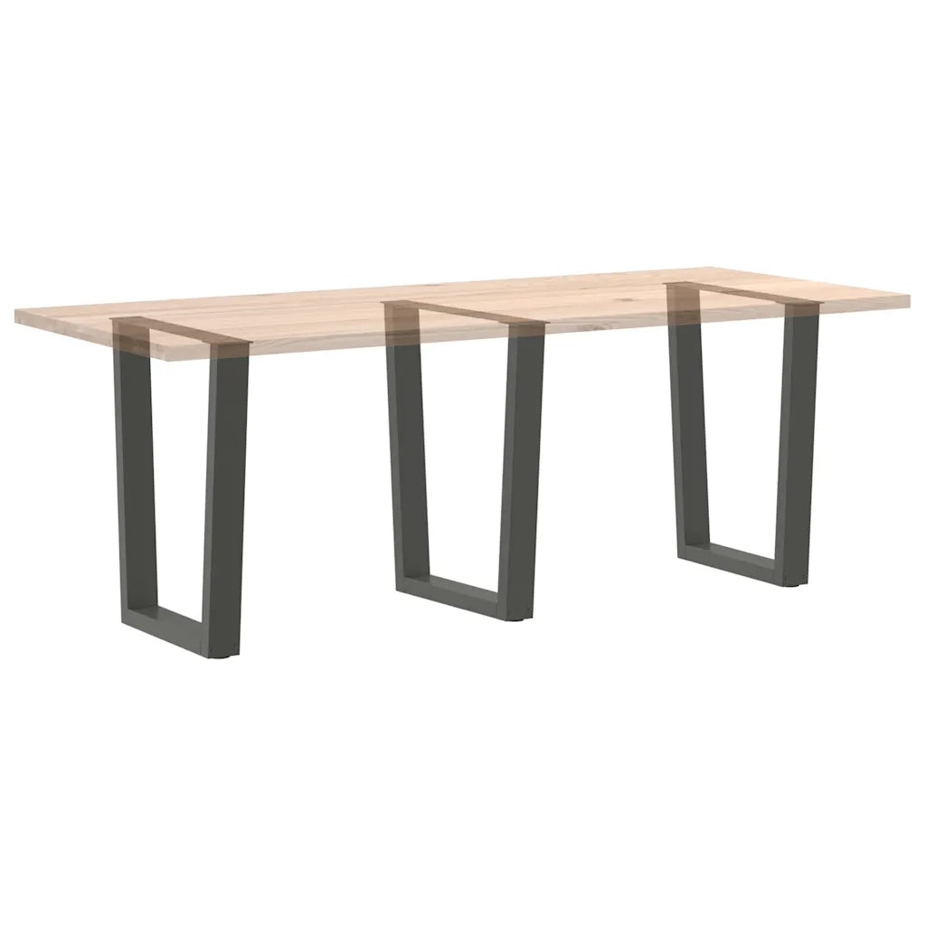 Gambe per tavolo da pranzo a forma di V 3 pz Antracite 70x(72-73,3) cm Acciaio 4012662