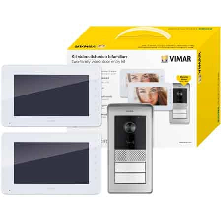 KIT VIDEOCITOFONO BIFAMILIARE 'K42911' VIMAR Due schermi 7? - VIMAR