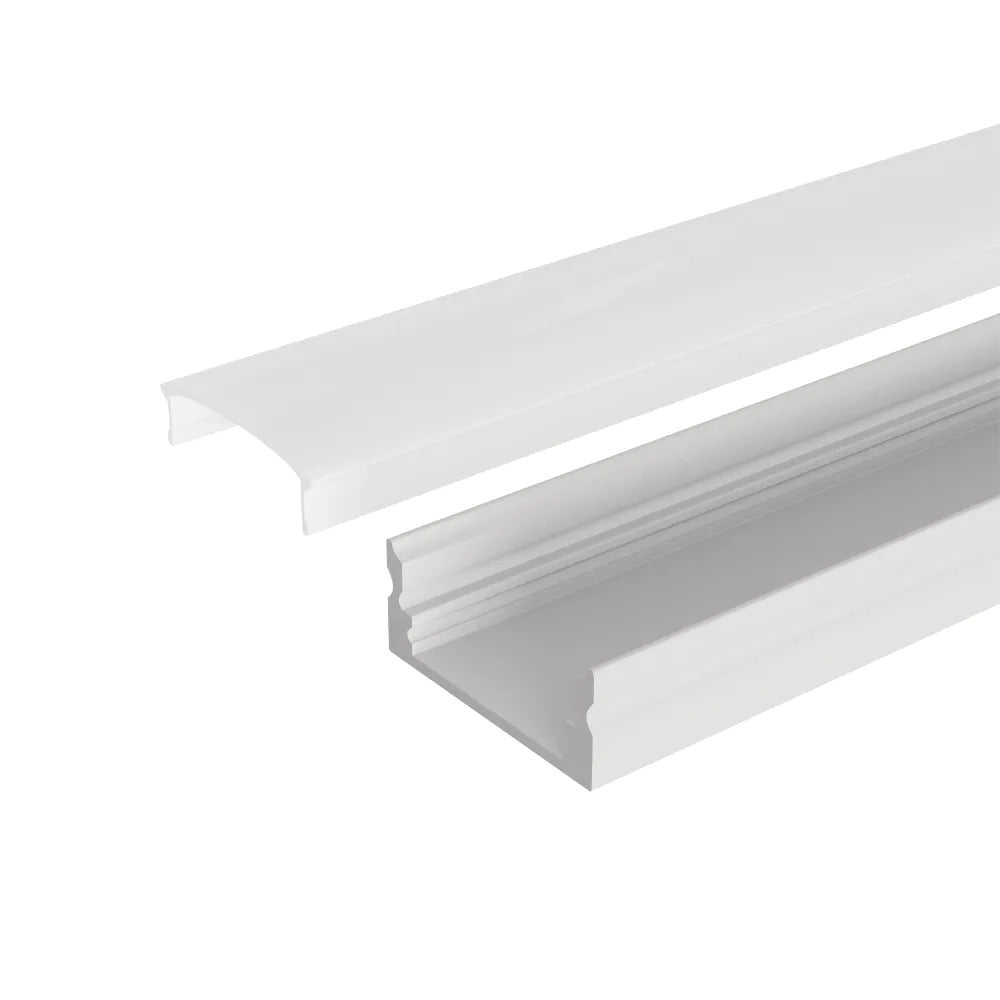 Profilo slim bianco in alluminio 2mt per striscia led