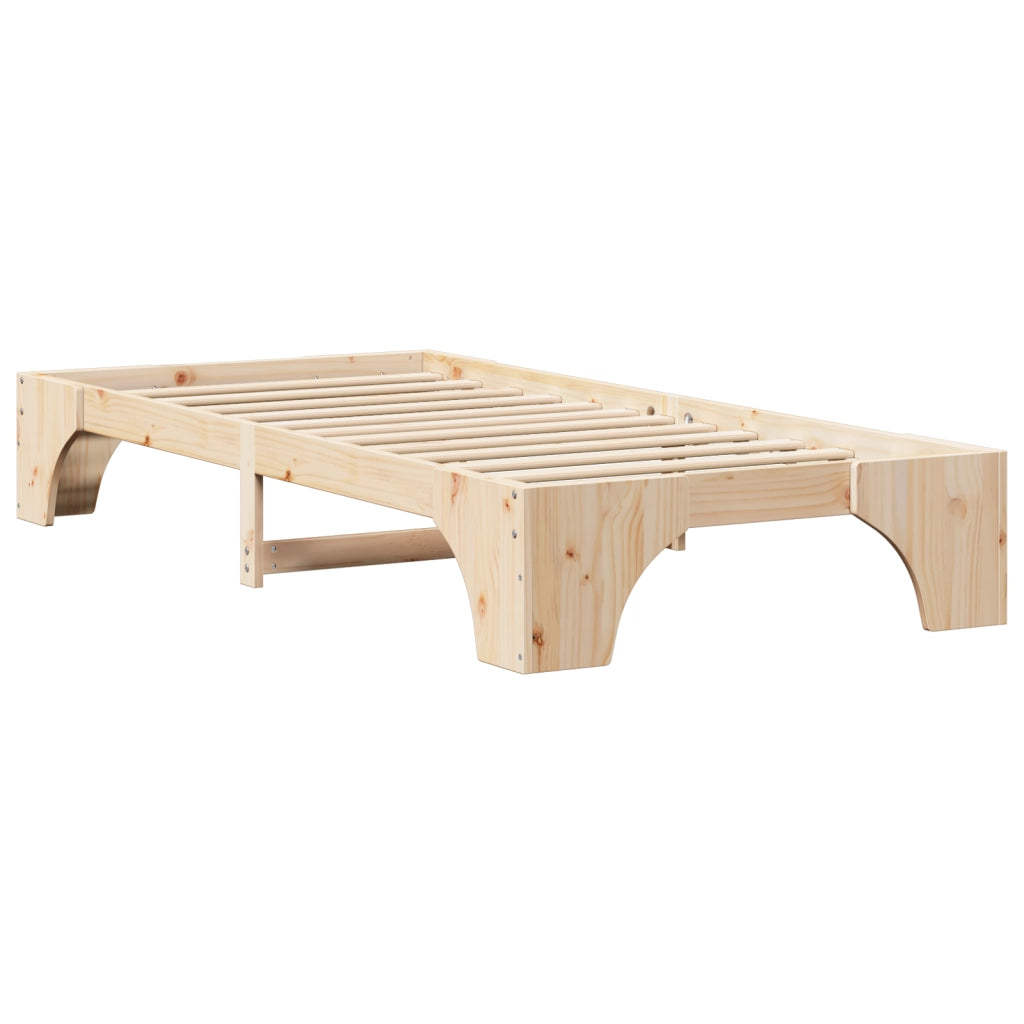 Rete Letto Naturale Legno massello di pino 100 x 200 cm Durevole