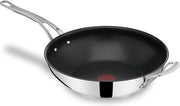 Wokpan 30 cm - Adatto per induzione e forno - Segnale Termico - Con maniglia in acciaio inox - Smalto duraturo