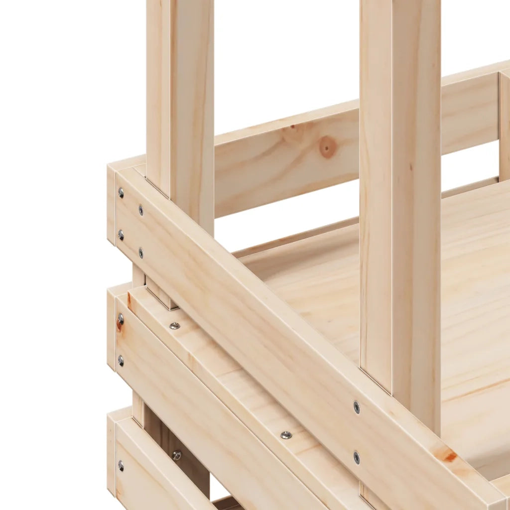 Tavolo Bar da Esterno con Tetto 112,5x57x195,5cm Legno Massello 832534
