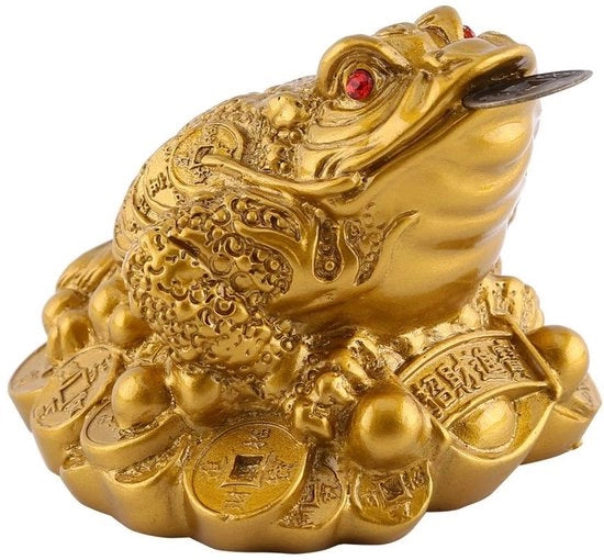 Decorazione Feng Shui - Fortuna - Prosperità - Ricchezza - Cricca della Fortuna - Moneta nella Bocca - Buon Fortunato