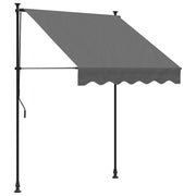 Tenda da Sole | Tenda parasole Retrattile Antracite 150x150 cm Tessuto e Acciaio
