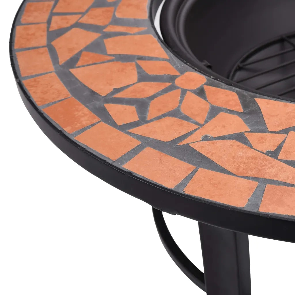 Braciere a Mosaico Terracotta 68 cm in Ceramica CFW8053593