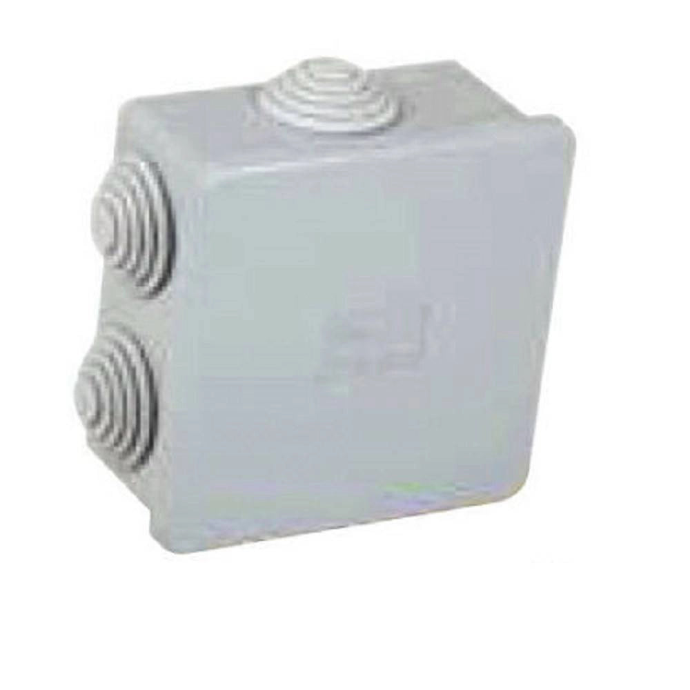 Trade Shop - Scatola Stagna Con Passacavi Coperchio A Pressione 80 X 80 X 40 Mm Ip44 -