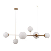 Italux Vailante lampadario moderno ottone miele 6 luci
