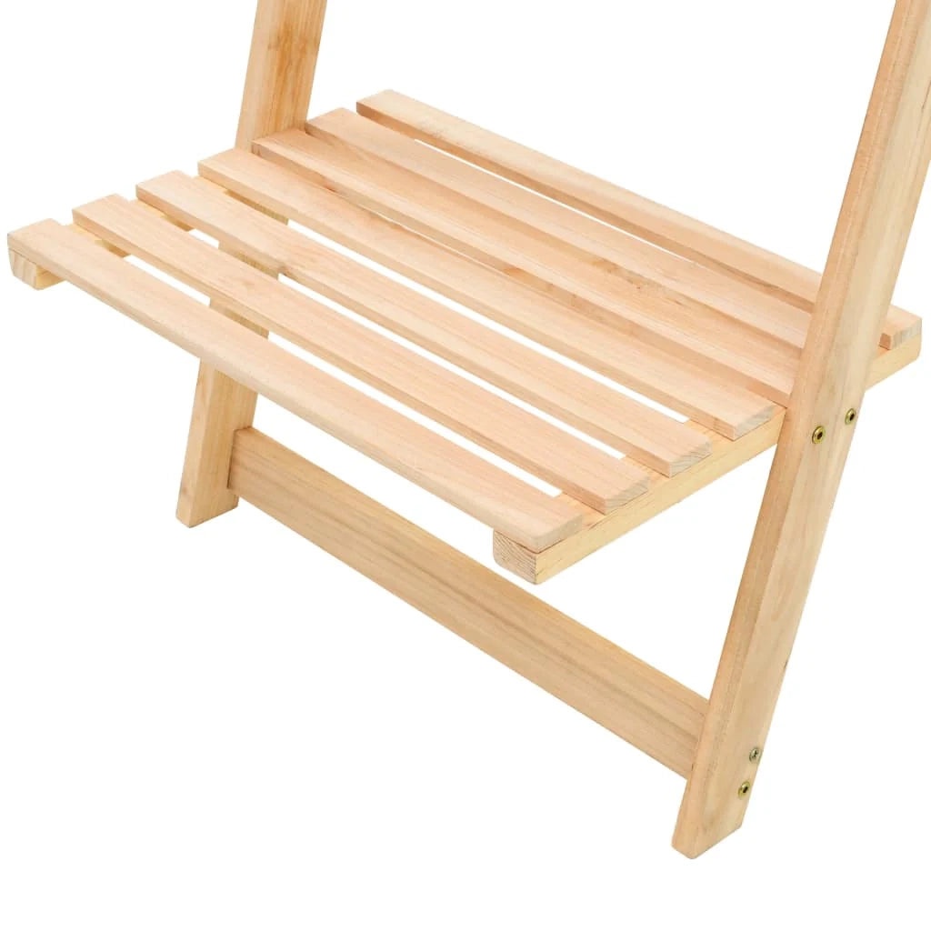 Scaffale a scala compatto da parete in legno di cedro 176 cm 2702057/2