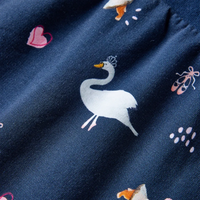 Abito da Bambina a Maniche Lunghe Blu Marino 104 14843