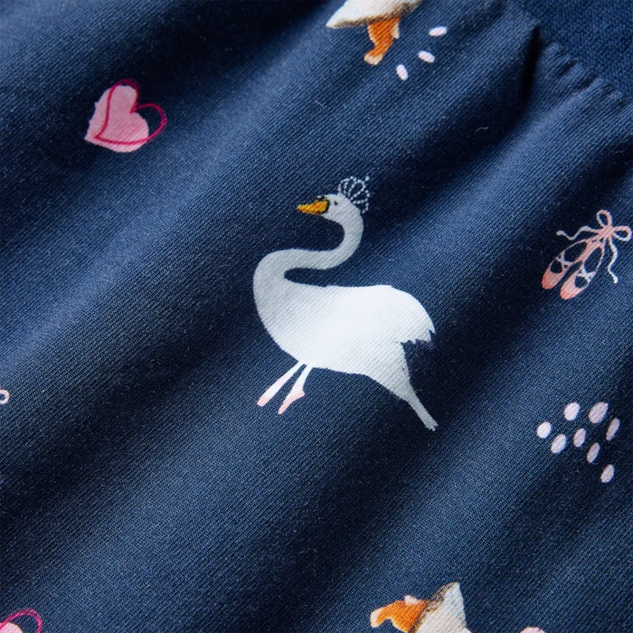 Abito da Bambina a Maniche Lunghe Blu Marino 104 14843