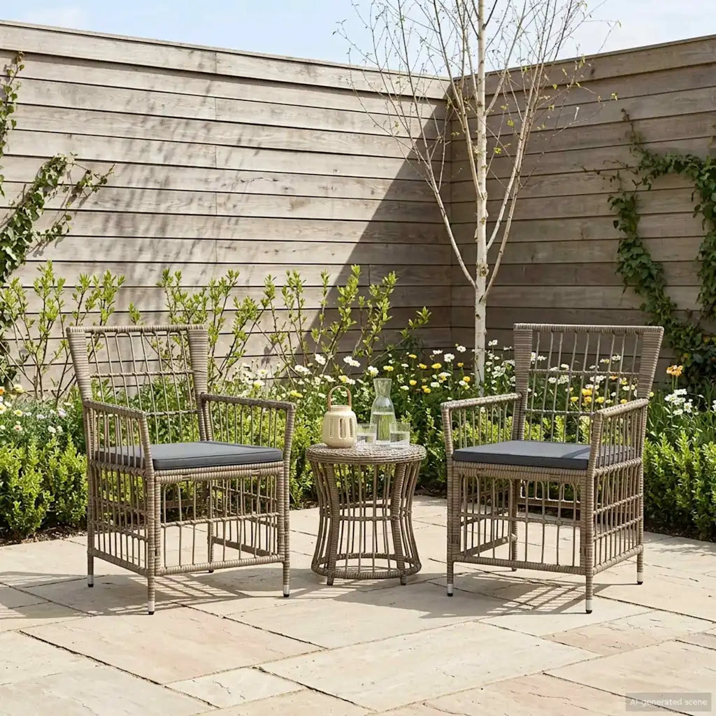 Sedie da giardino 2 pz Grigio 42025129