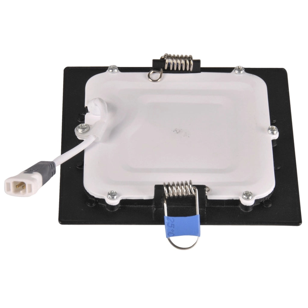 Faretto LED incasso 4,8W quadrato 12cm nero 4000K Polux Rigel