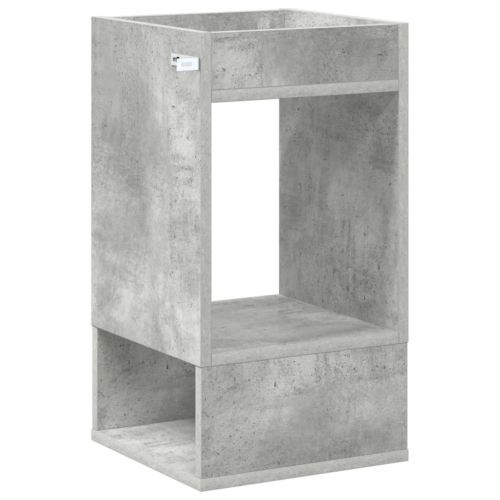 Tavolino Grigio cemento 30 x 30 x 56 cm Legno ingegnerizzato 890934