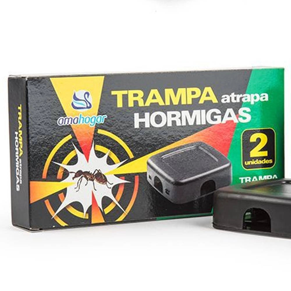 Trade Shop - Set 2 Trappole Adesive Per Formiche Insetti Cattura Scarafaggi Non Tossico Casa -