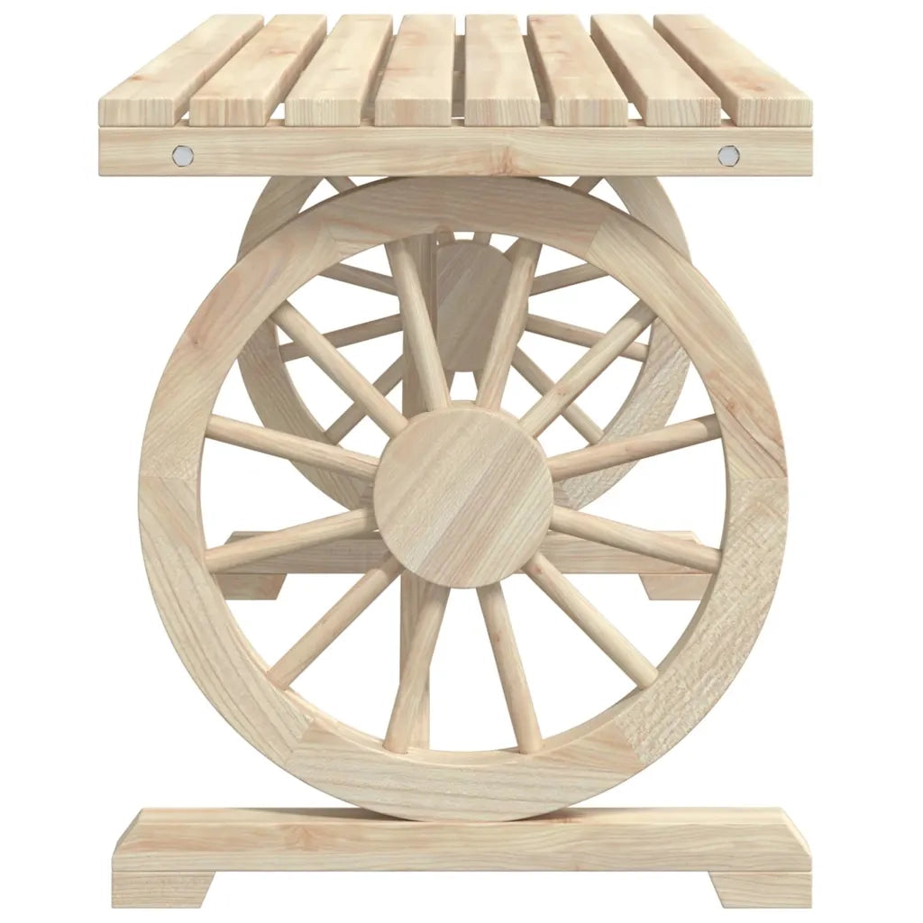 Set da Pranzo da Giardino 3 pz in Legno Massello di Abete