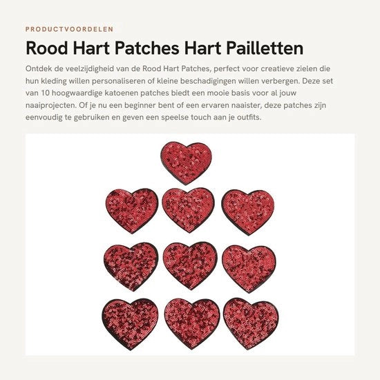 Patch per applicazione di tessuto - 10 pezzi - Pannelli di cotone - Pannelli ricamati - Attività manuali DIY - Sostenibile e morbido - Per riparare abiti - Pannelli di applicazione