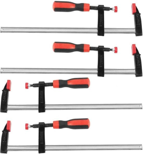Barra di Trasporto Rapida per Lavorazione del Legno con 4 Fissaggi per Clip per Lavorazione del Legno F per Lavori di Falegnameria DIY 50 x 300mm