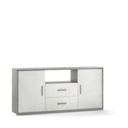 Mobile 2 Ante 2 Cassetti Kit Cemento cm 174x41x84h - Sarmog