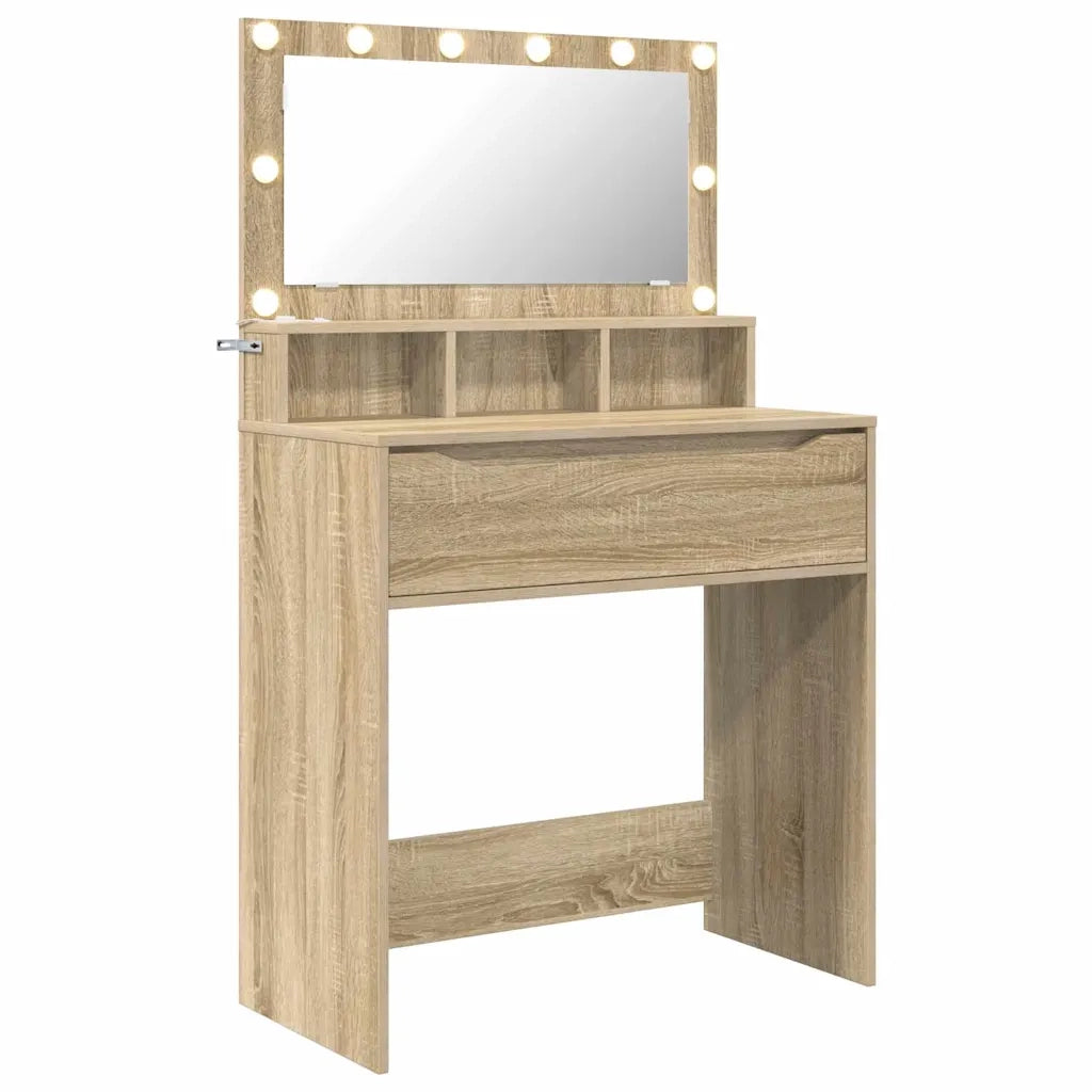 Tavoli da Trucco per Camera da Letto con cassetto Rovere Sonoma