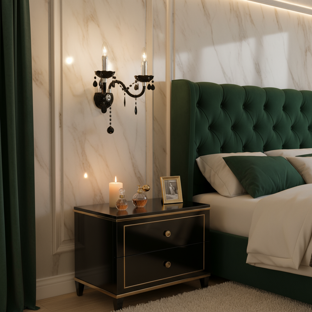 Lampada Da Parete Ebt018-2w Black