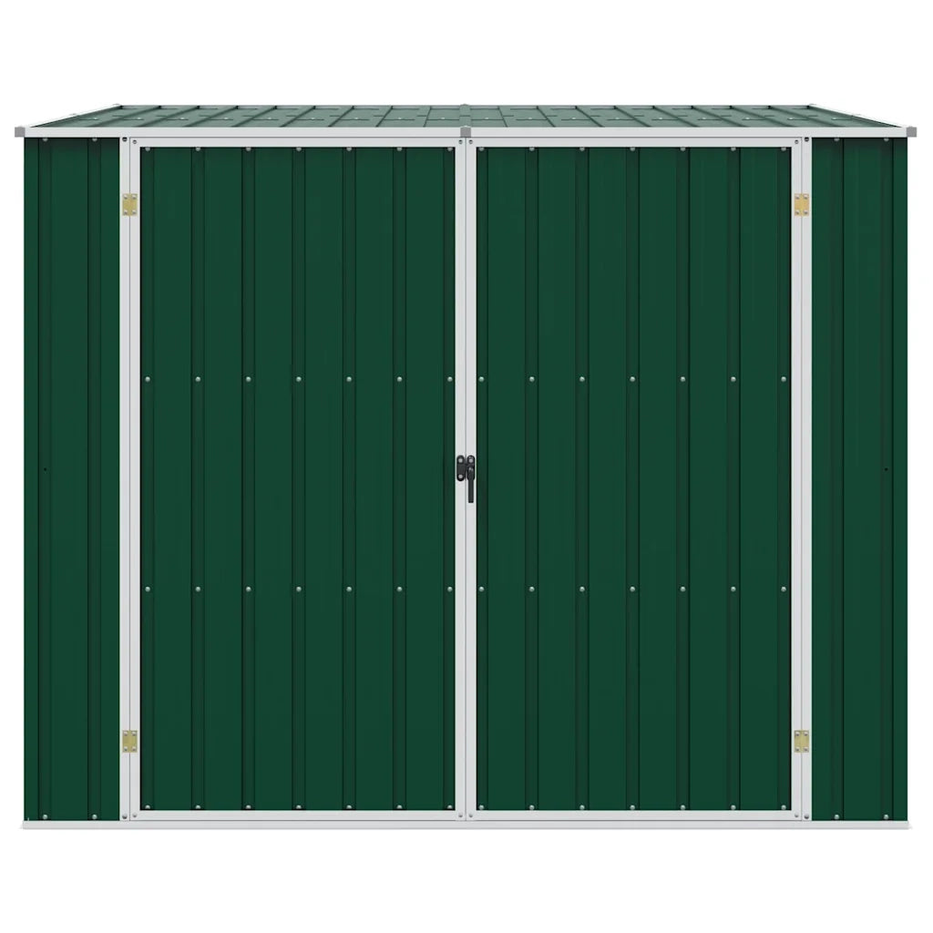 Capanno da Giardino Verde 195x198x159 cm in Acciaio Zincato 46253