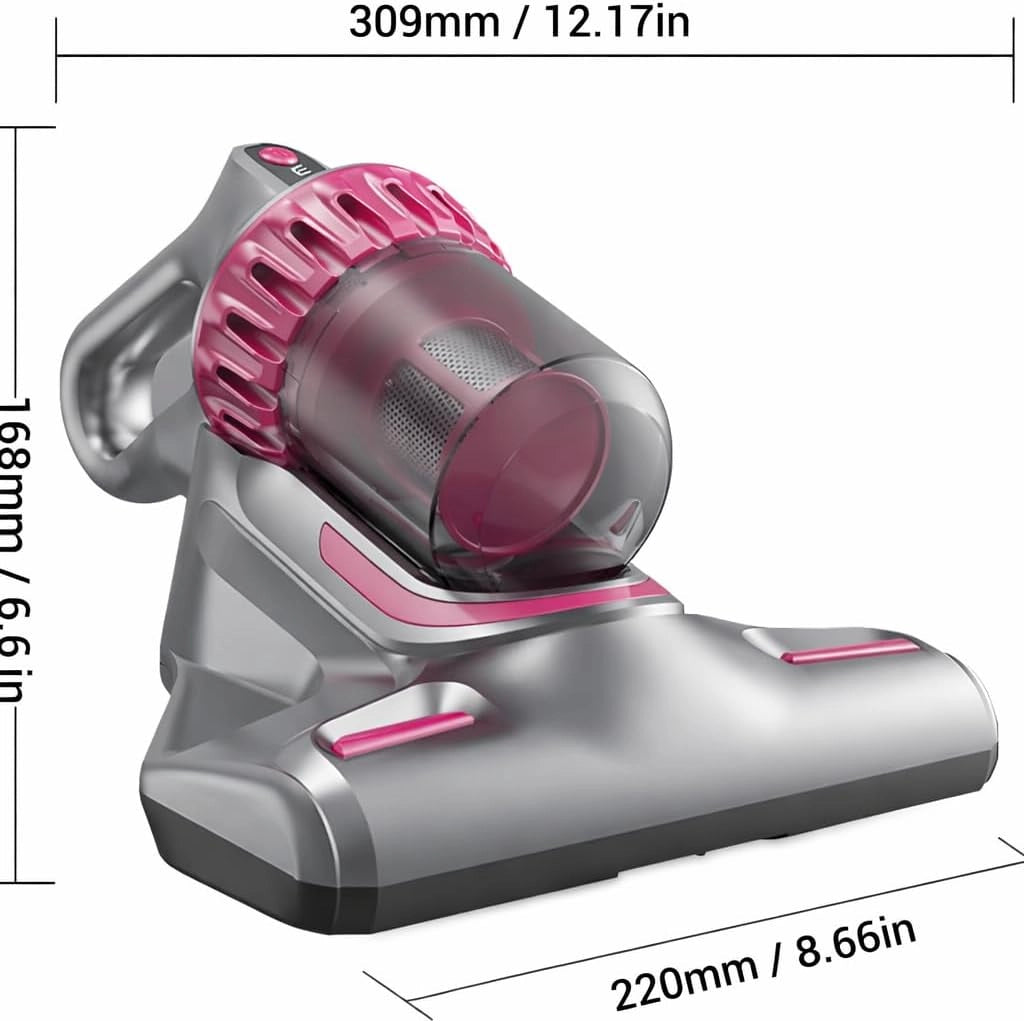 Aspirapolvere Senza Fili 4 in 1 Ricaricabile 100W, Scopa Elettrica Wireless Senza Sacco con Luce UV-C Antiacaro, Display LCD, 3 Velocità, Filtro EPA Lavabile, Autonomia 45 Min, Accessori Inclusi.