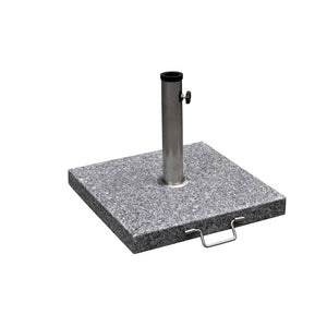 Base per ombrellone in granito lucido 30 kg con ruote + maniglia da 38 a 48 mm grigio 2202026/2