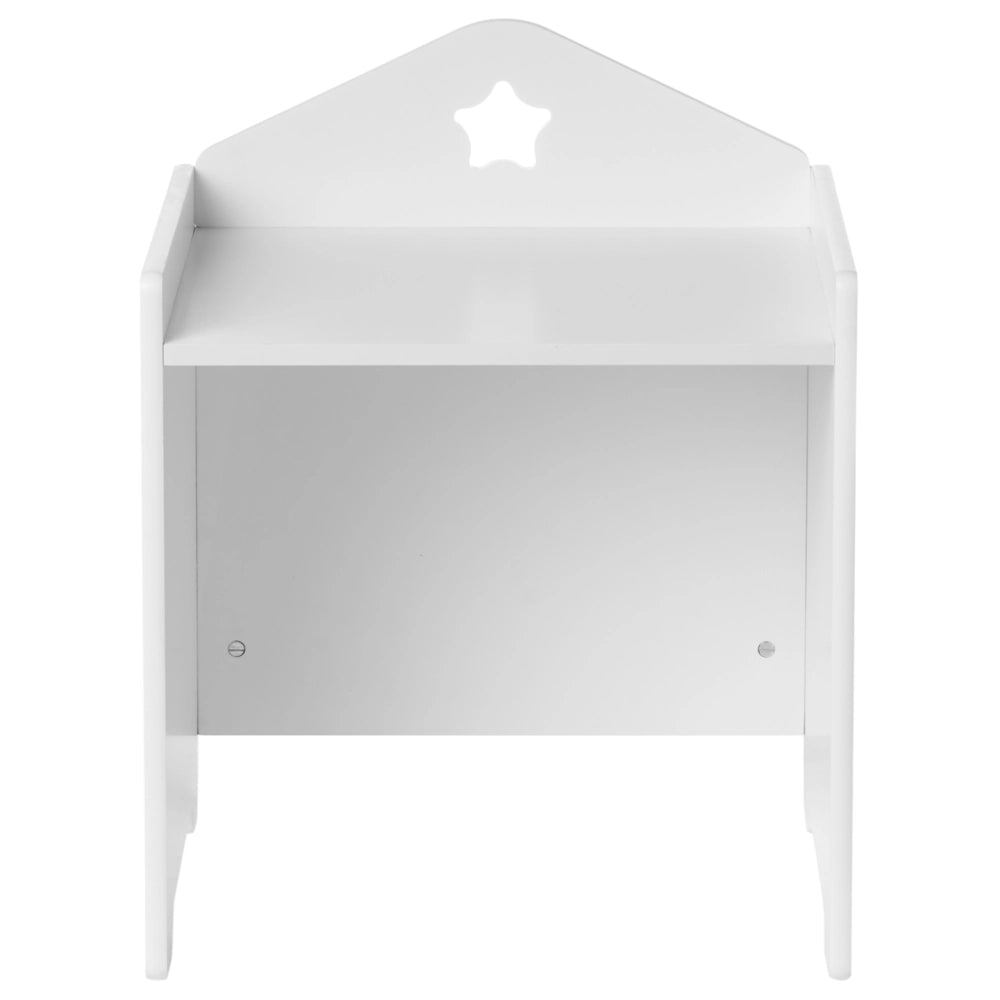 Set di tavolo e sedia con gambe in MDF bianco e legno di pino con piano in lavagna Montessori per camera dei bambini in stile scandinavo