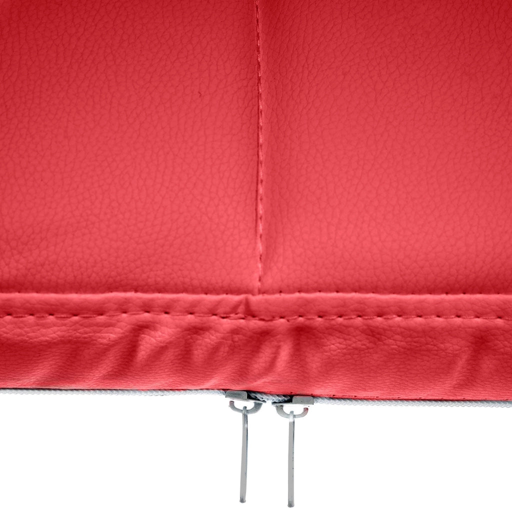 Sedia Visitatore Canada B in Similpelle rosso