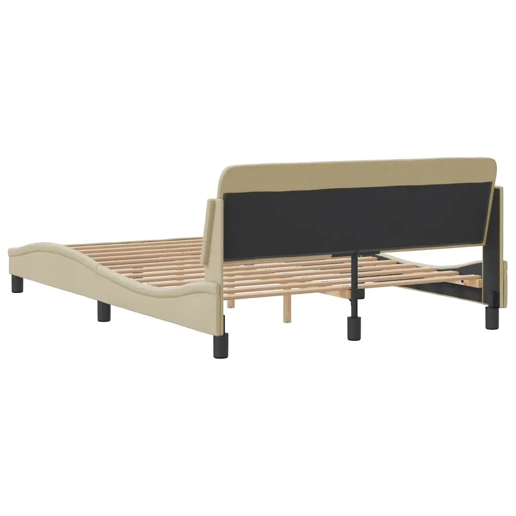 Giroletto-Struttura Letto Dover Crema 120x200 cm Tessuto