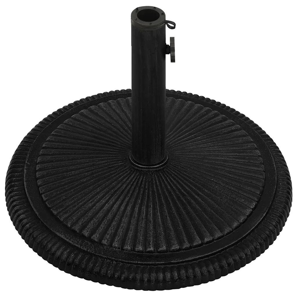 Base per ombrellone-Supporto per ombrellone Nera 45x45x30 cm in Ghisa