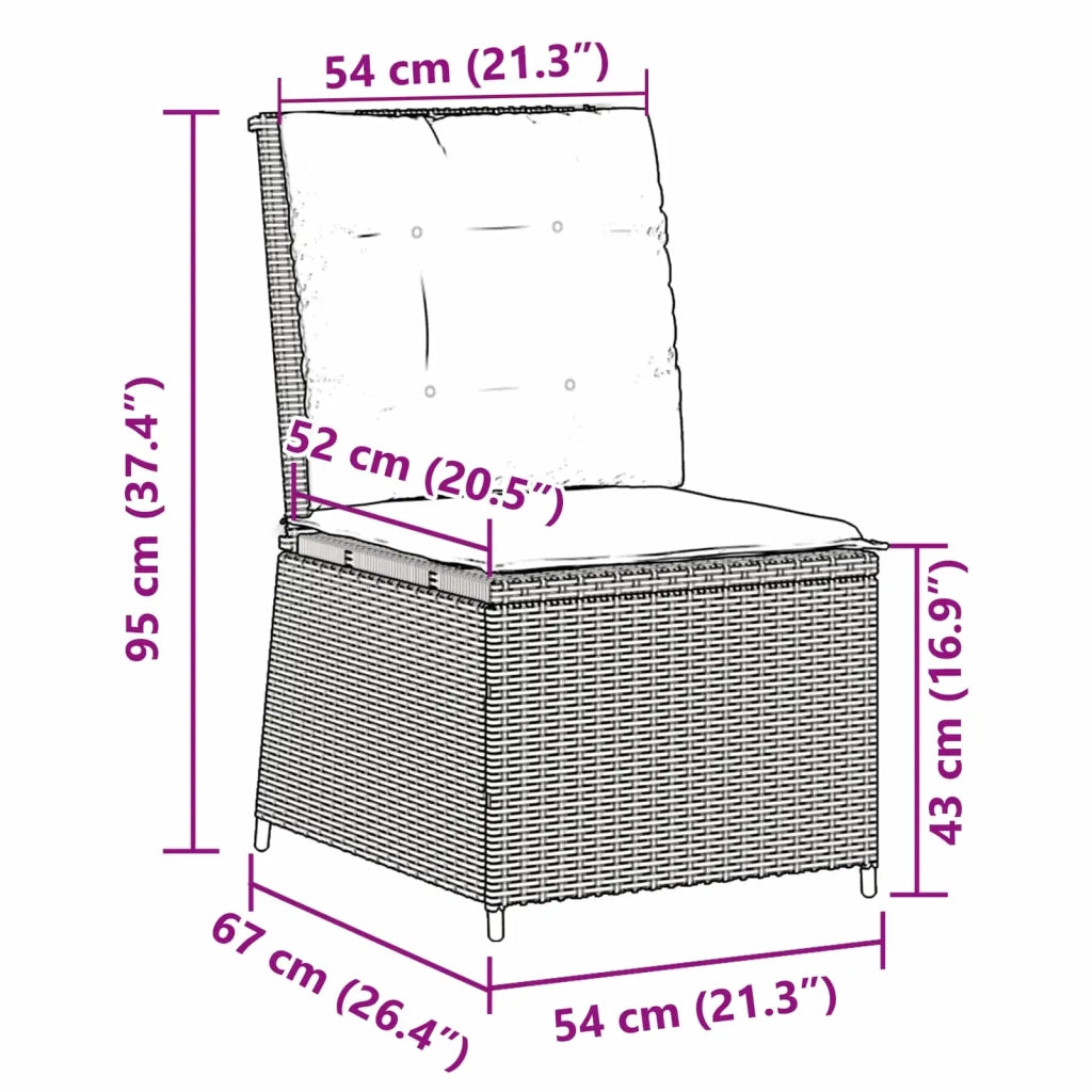 Divano da giardino con cuscino-Sofa da Giardino-Divano da esterno Grigio polyrattan