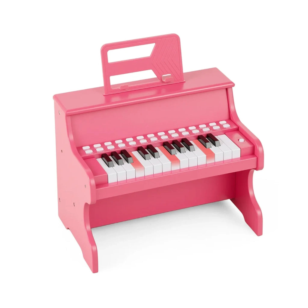 Tastiera per pianoforte per bambini 38 x 24 x 29 cm modalità di apprendimento interattivo atmosfera accogliente MDF rosa 20_0018010