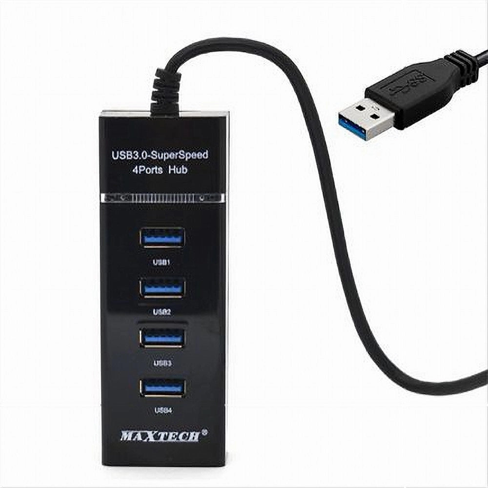 Trade Shop - Hub Usb 3.0 4 Porte Multipresa Portatile Sdoppiatore Velocita' 4.8 Gbps Hub3-4u -