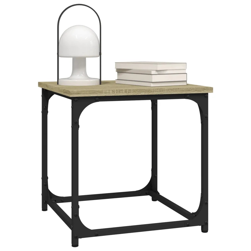 Tavolino Rovere Sonoma 40x40x40 cm in Legno Multistrato cod mxl 15649