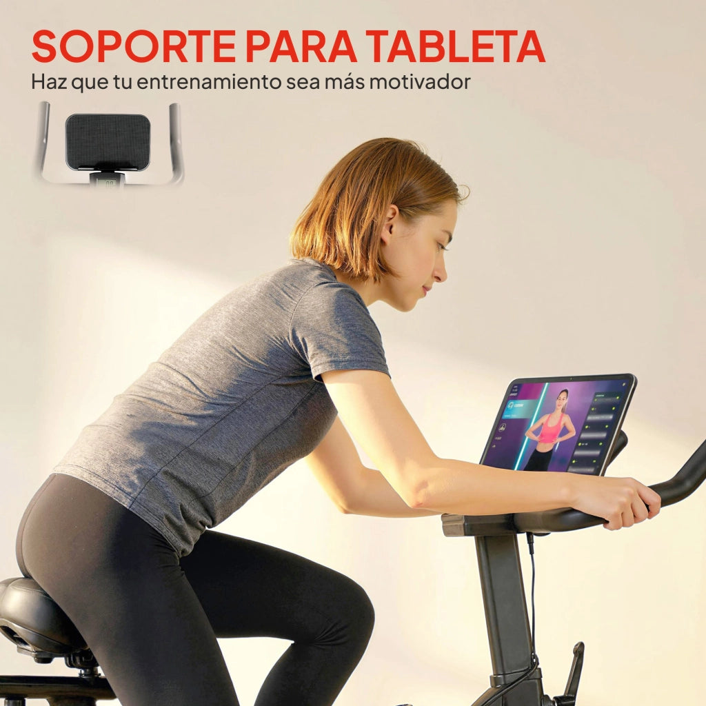 Bicicletta da Camera con Resistenza Magnetica Regolabile ¨C zephmum ¨C LCD Nero
