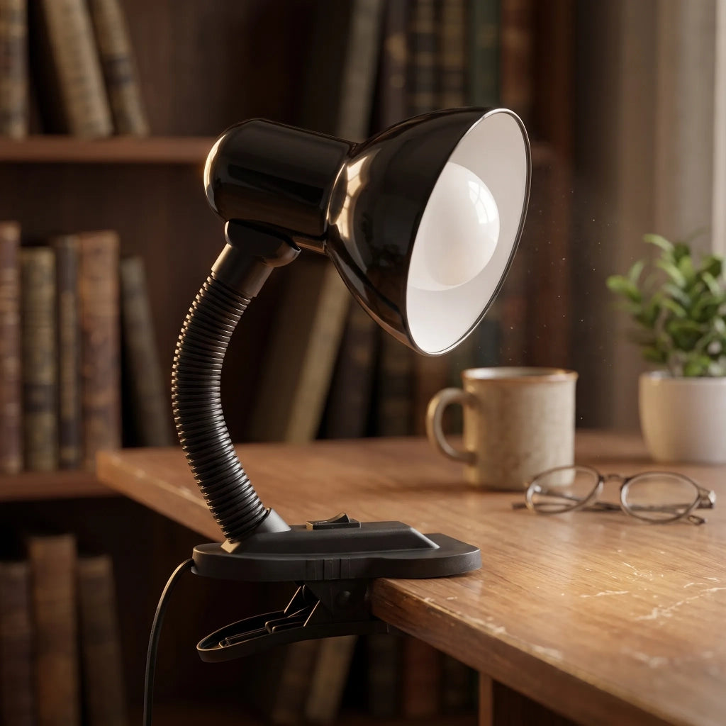 Lampada Da Scrivania E Da Comodino Con Clip Jnh045-1t Black
