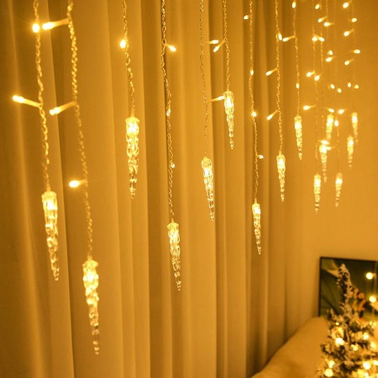 Lampada da parete a LED con 36 LED, lunghezza 1 metro, impermeabile, illuminazione di Natale esterna, lampada da parete, lampada da tenda, 1 metro