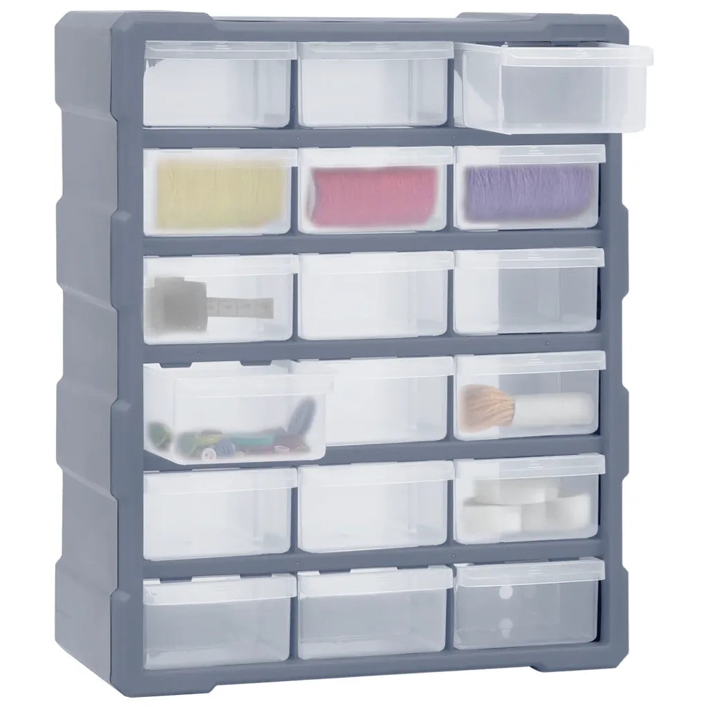 Mobile Contenitore con 18 Cassetti Medi 38x16x47 cm CFW5587613