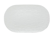 Vassoio in Porcellana Ovale Bianco Touch me 36,5 x 22,5 cm